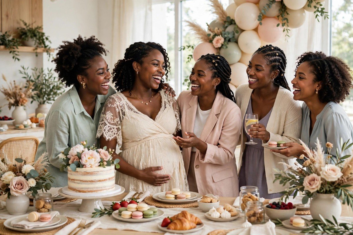 Elegant baby shower celebration