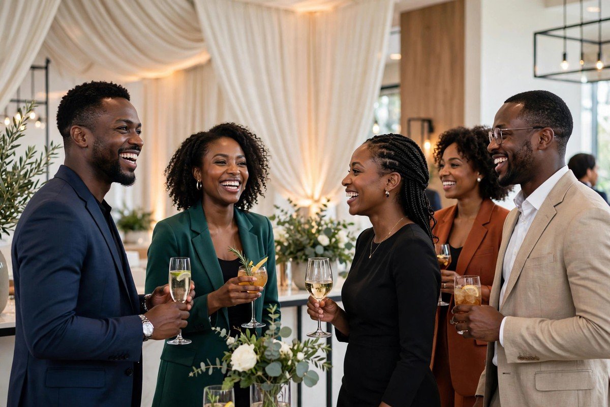 Corporate cocktail reception event