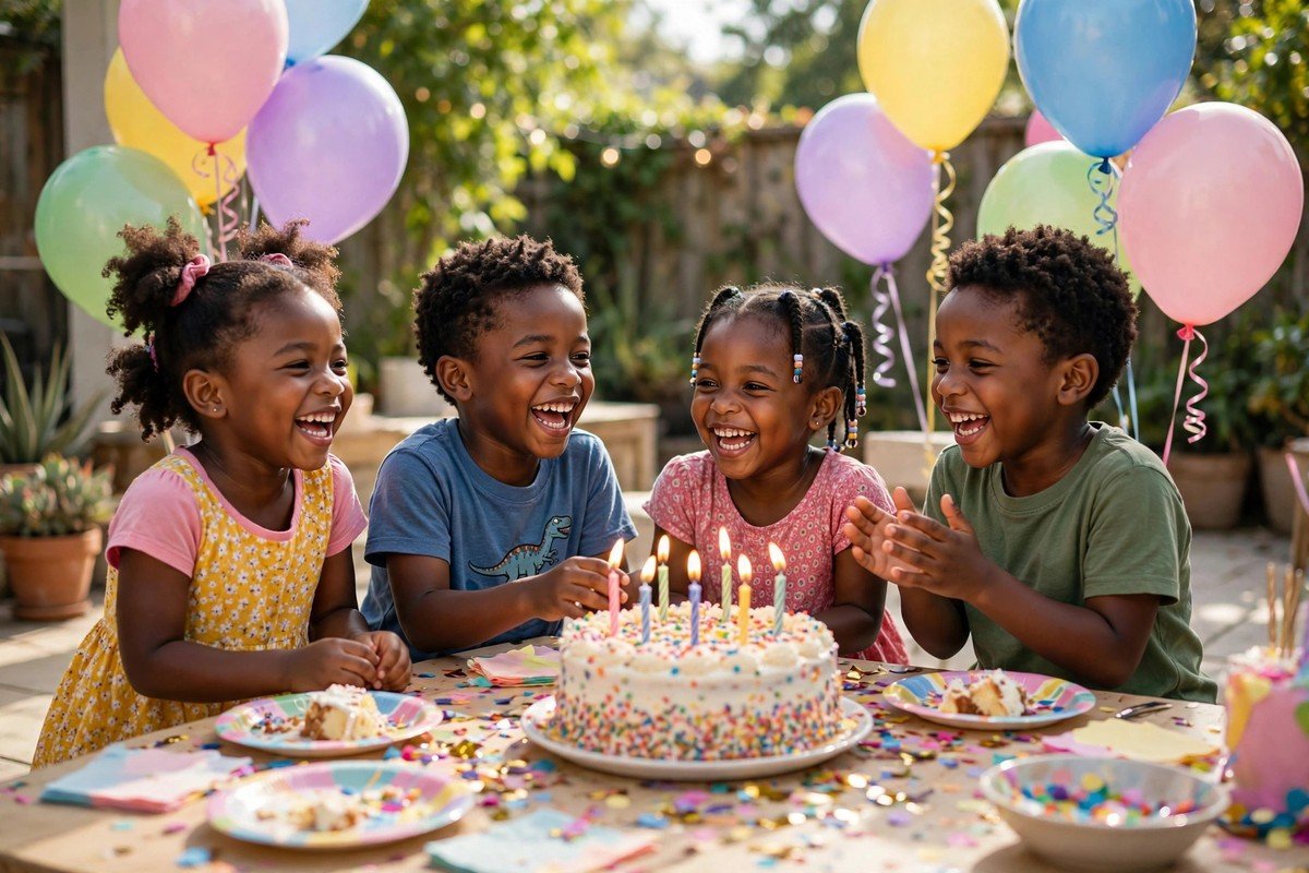 Children's birthday party celebration